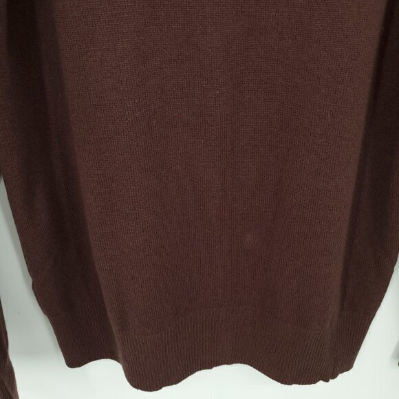 VTG Ton Reve 100% Cashmere Turtleneck Sweater L Brown - Picture 11 of 14